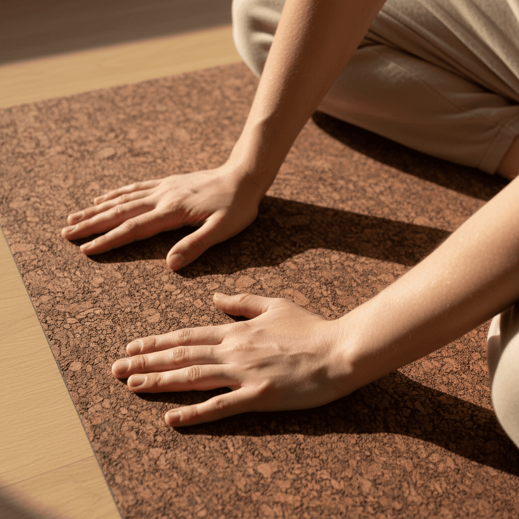 Hands demonstrating spine mobility exercise technique