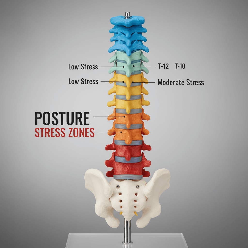 Spine anatomy visualization for health analysis