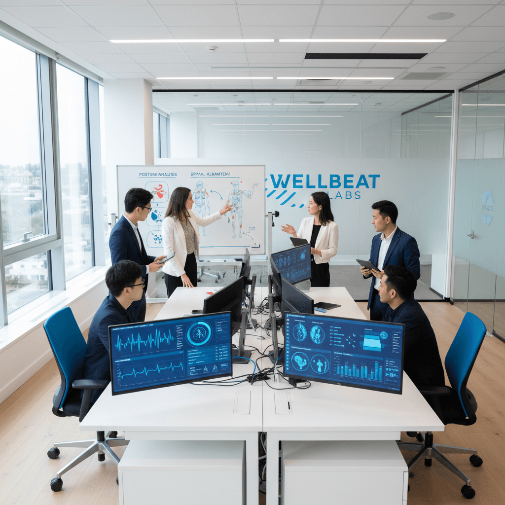 Atlas Health Intelligence team collaborating on spine health analysis